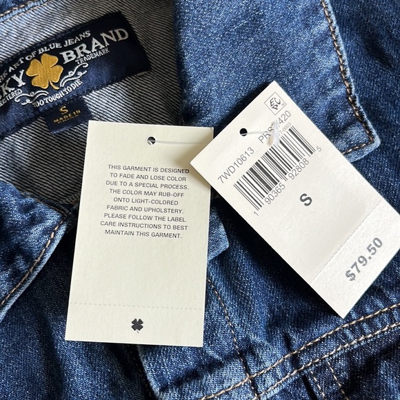 LUCKY BRAND Tomboy Trucker Jean Jacket- Size S - Picture 13 of 13